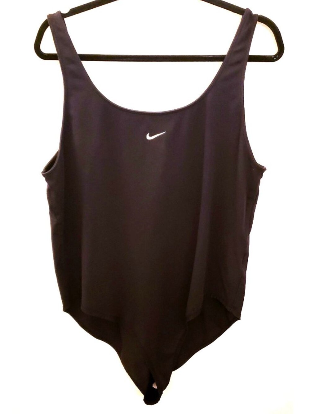 Nike Tank Style Cotton Blend Black Bodysuit Size 2X EUC